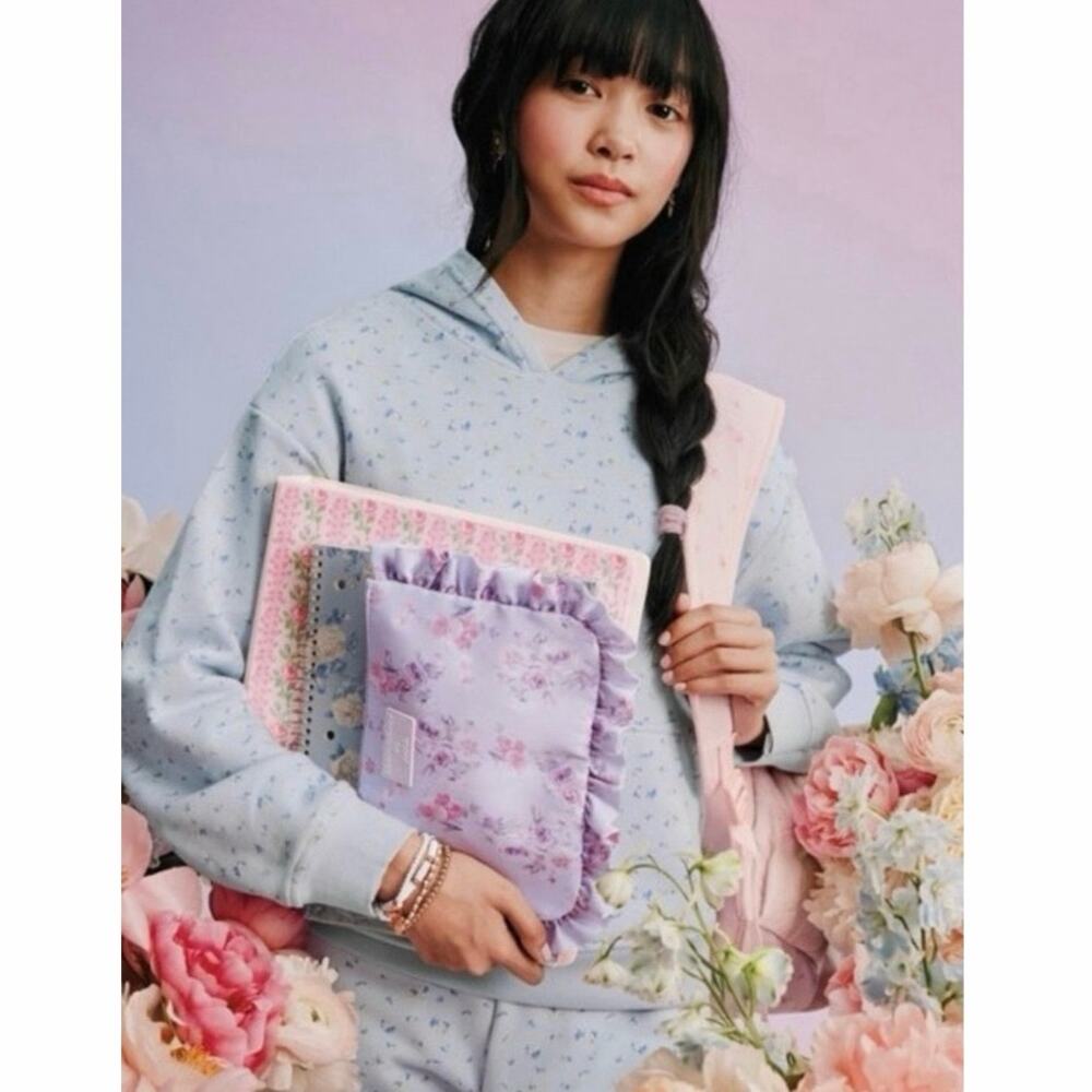 NEW LoveShackFancy x Target Girl’s Sophia Everblooming Rosettes Ditsy Hoodie XL